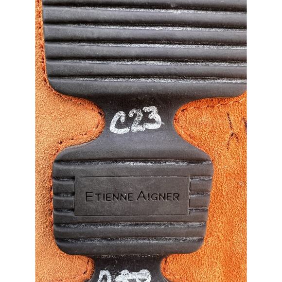 ETIENNE AIGNER Women’s Shoes Loafers Orange Sz 10 - Picture 10 of 10